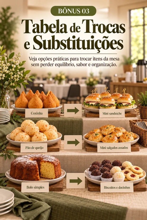 Bonus 3 — Tabela de Trocas e Substituicoes